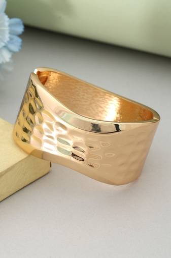 Gold color openable anti tarnish bracelet