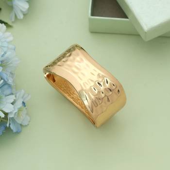 Gold color openable anti tarnish bracelet 2