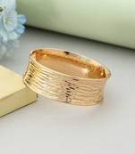 Gold color openable anti tarnish bracelet