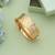 Gold color openable anti tarnish bracelet