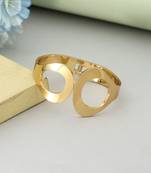 Gold color openable anti tarnish bracelet