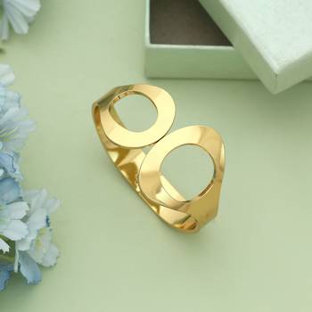 Gold color openable anti tarnish bracelet 2
