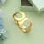 Gold color openable anti tarnish bracelet