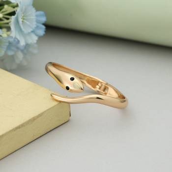 Gold color openable anti tarnish bracelet 1