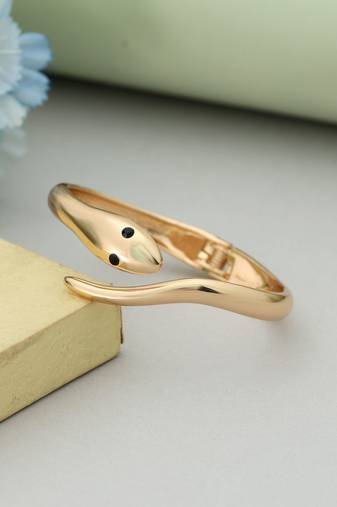 Gold color openable anti tarnish bracelet