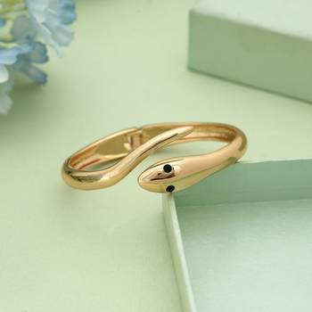 Gold color openable anti tarnish bracelet 2