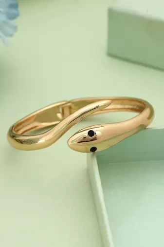 Gold color openable anti tarnish bracelet