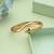 Gold color openable anti tarnish bracelet