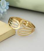 Gold color openable anti tarnish bracelet