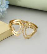 Gold color openable anti tarnish bracelet