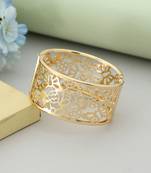 Gold color openable anti tarnish bracelet