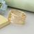 Gold color openable anti tarnish bracelet