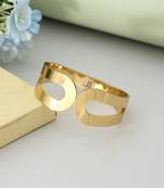 Gold color openable anti tarnish bracelet