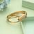 Gold color openable anti tarnish bracelet