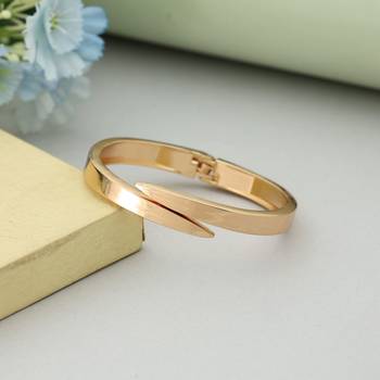 Gold color openable anti tarnish bracelet 1