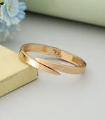 Gold color openable anti tarnish bracelet