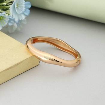 Gold color openable anti tarnish bracelet 1