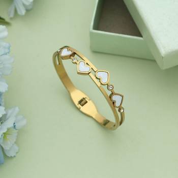White color openable anti tarnish bracelet 2