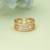 Gold color fashion rings