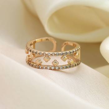Gold color fashion rings 1