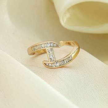 Gold color fashion rings 1