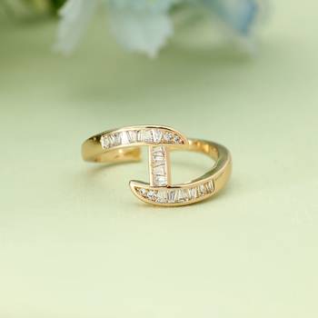 Gold color fashion rings 2