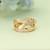 Gold color fashion rings