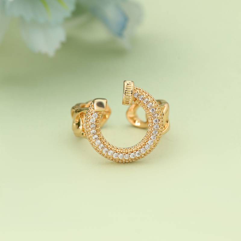 Gold color fashion rings