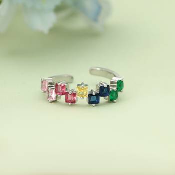 Multi color fashion rings 2