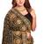 black sequin embroidered work vichitra silk blend saree for women