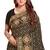black sequin embroidered work vichitra silk blend saree for women