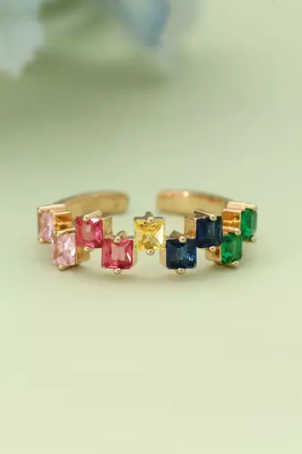 Multi color fashion rings