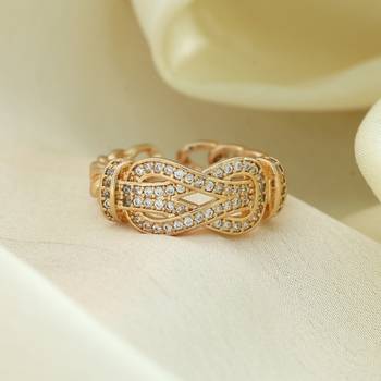 Gold color fashion rings 1