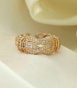 Gold color fashion rings