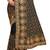 black sequin embroidered work vichitra silk blend saree for women