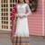 WHITE COLOUR FAUX GEORGETTE EMBROIDERY WORK FULLY ANARKALI SUIT STITCHED