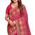 magenta sequin embroidered work vichitra silk blend saree for women