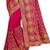 magenta sequin embroidered work vichitra silk blend saree for women