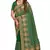 green sequin embroidered work vichitra silk blend saree for women