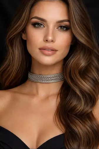 Vintage silver choker necklace||boho ethnic tribal collar