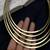 Gold multi strand choker necklace for women||minimalist open neck wire jewelry