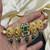 Rajwadi rajasthani choker necklace set||green doublet stone kundan bridal jewelry