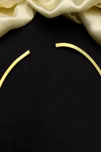 Minimalist gold hasli necklace||gold plated collar choker for women