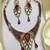 Victorian polki kundan necklace set ruby red | indian bridal gold choker jewelry