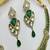 Victorian emerald green hasli necklace set | polki kundan bridal choker