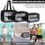 Black transparent pvc travel cosmetic wash bag 3 pcs set (large medium small)