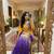 Purple Color Embroidery Sequence work fendy satin Saree