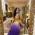 Purple Color Embroidery Sequence work fendy satin Saree