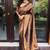 new collection copper self design cotton silk kerala saree with unstitched blouse