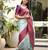 ethnic sky blue self design art silk all seasons saree with unstitched blouse